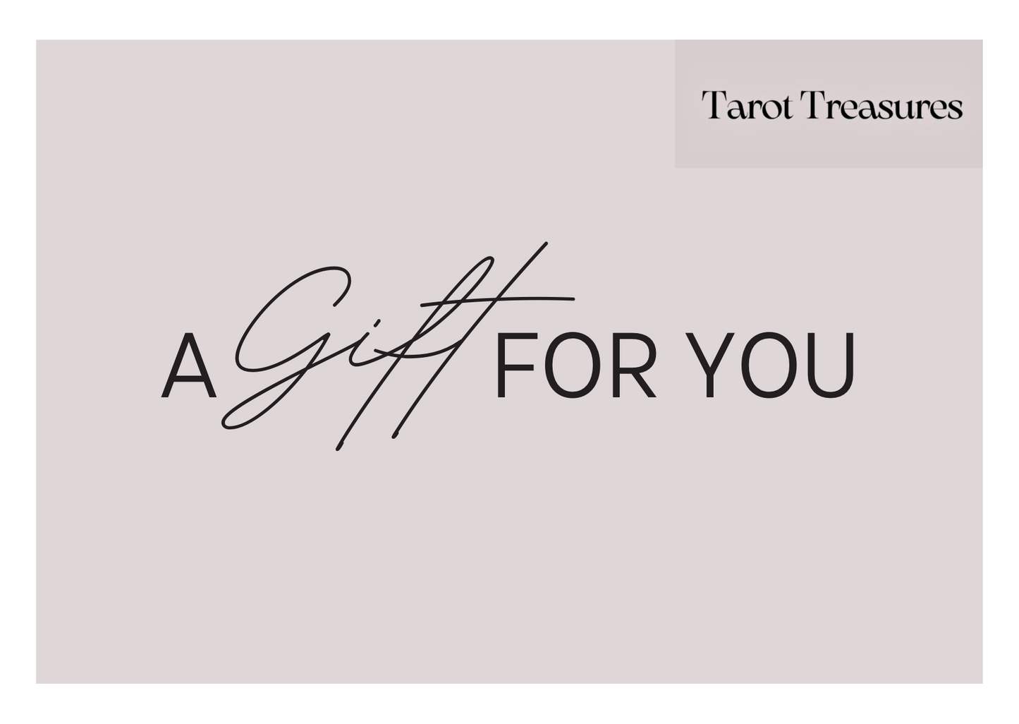 Gift Card Tarot Treasures