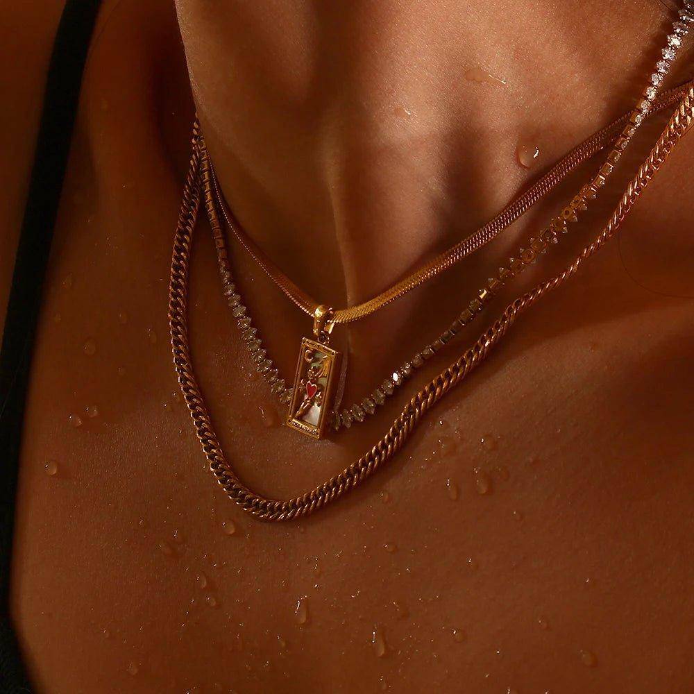 NEW The Knight of Cups - Gold Tarot Card Pendant Necklace - Tarot Treasures