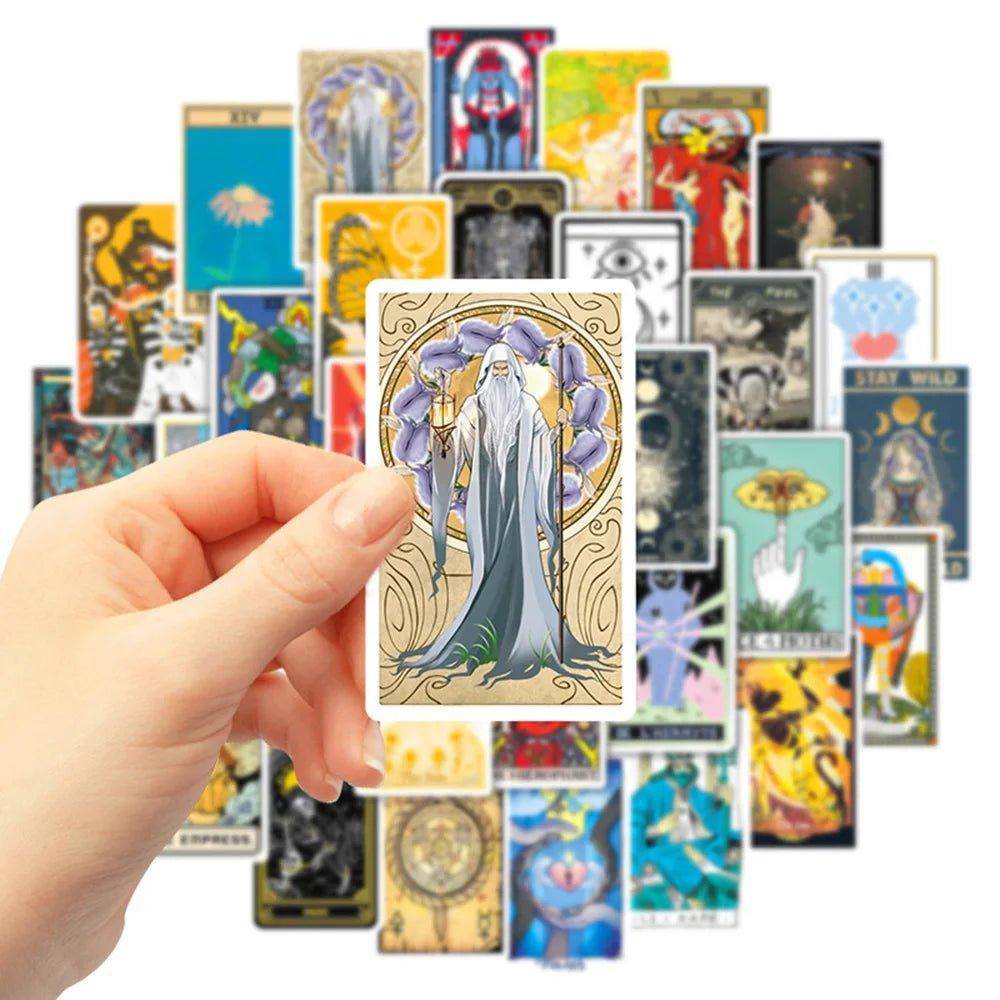 10/30/50PCS Divination Stickers - Tarot Treasures