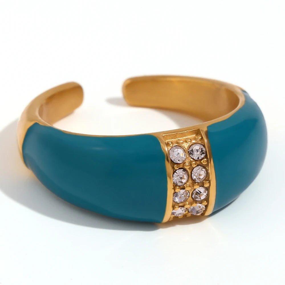 18K Gold Plated Decorative Stainless Steel Tarnish Free Rings - Tarot Treasures