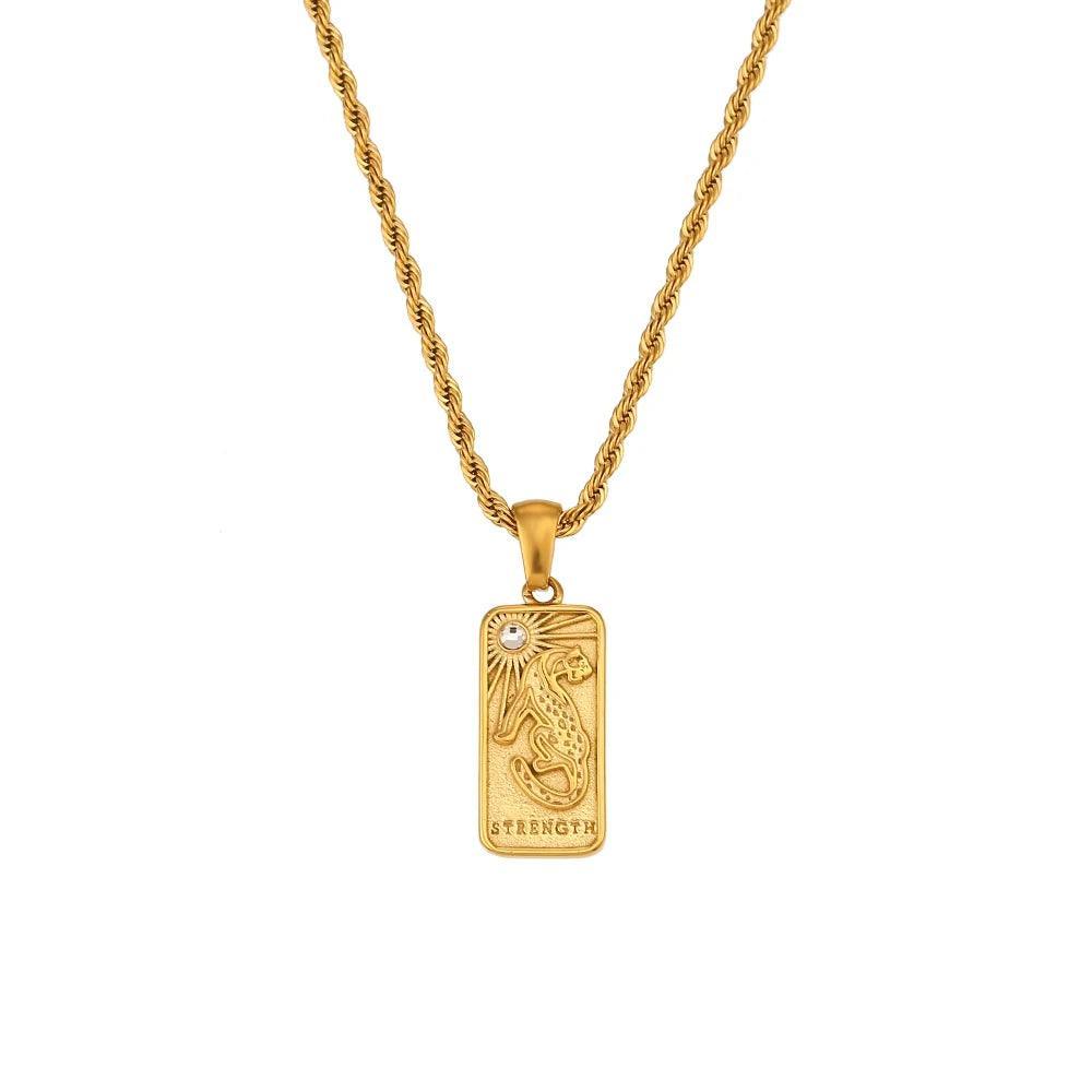Gold Chain Charm Stainless Steel Tarnish Free Necklaces - Tarot Treasures