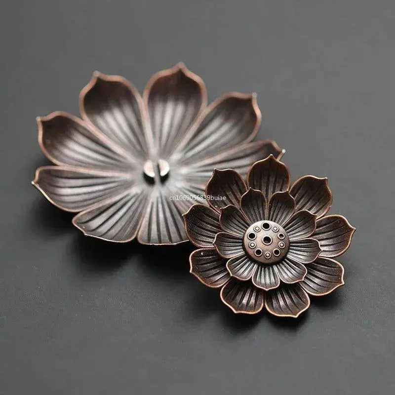 Alloy Lotus Flower Incense Holder and Burner
