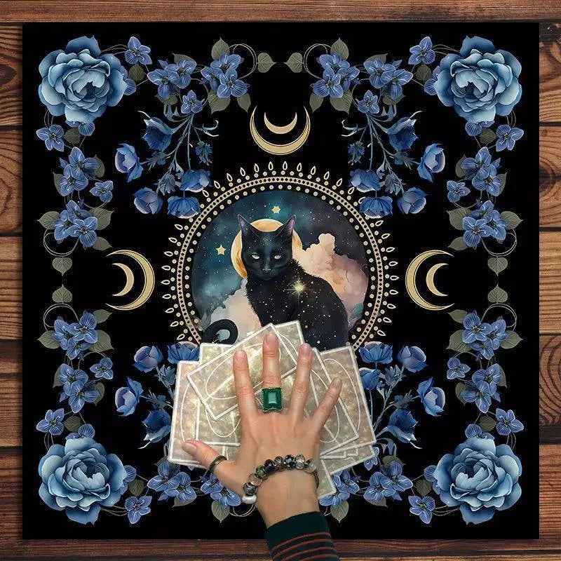 Mystical Cat Tarot Card Reading Divination Cloths