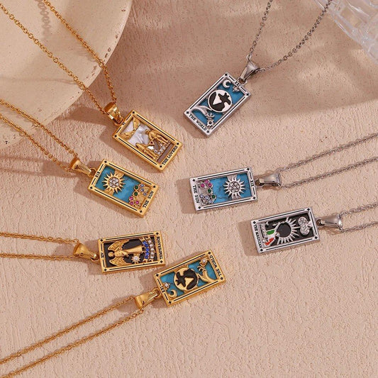 The Tarot Card Pendant Necklaces - Tarot Treasures