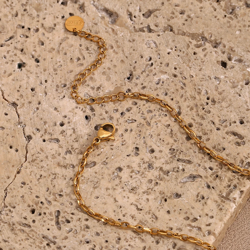 18K Gold Plated Good Luck Charm Stainless Steel Necklace - Tarot Treasures