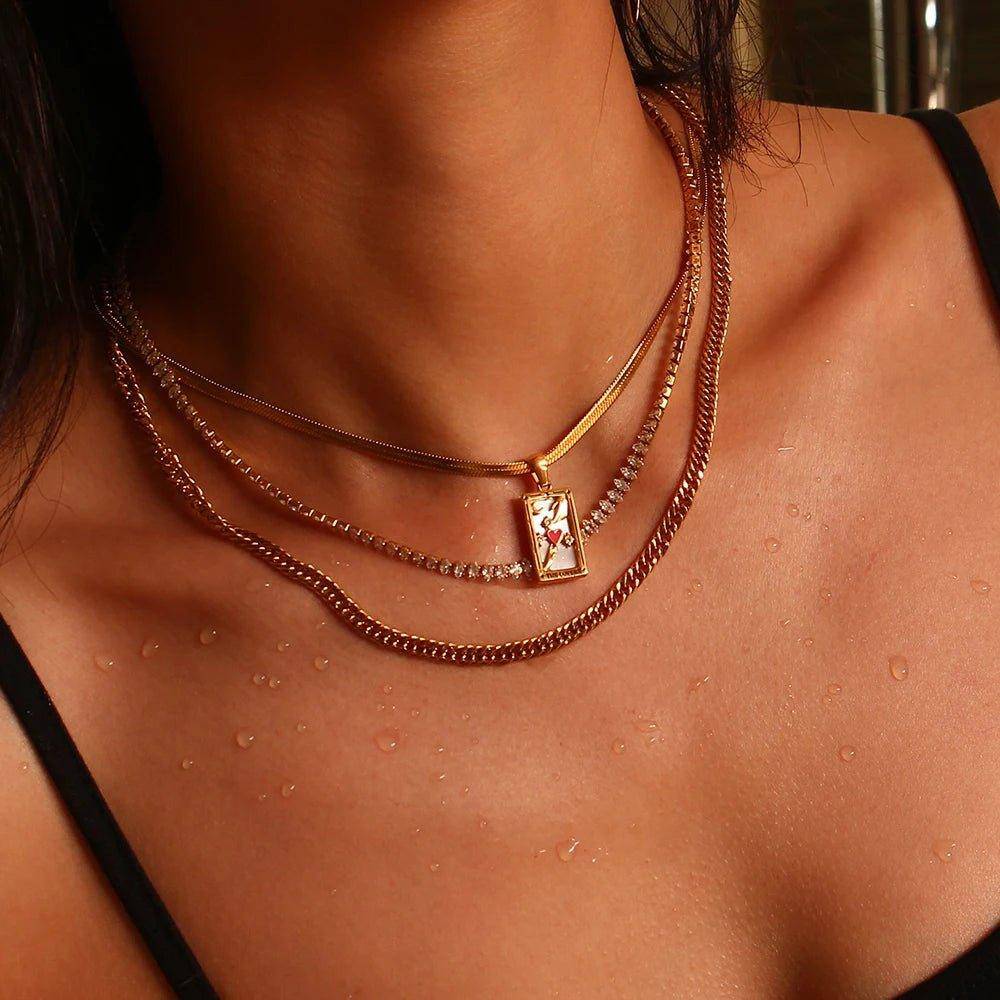 NEW The Knight of Cups - Gold Tarot Card Pendant Necklace - Tarot Treasures