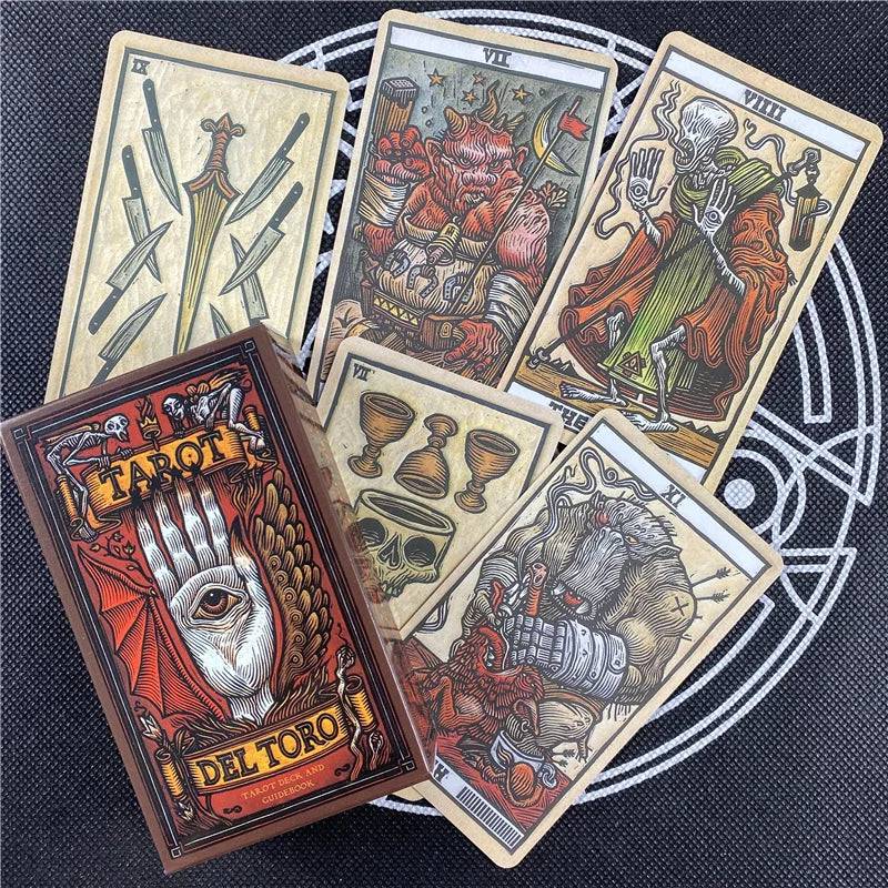 Jeu De Cartes Tarot Del Fuego – 78 Lames – Art Flamboyant Et Audacieux – Tirage Divinatoire – Version Française