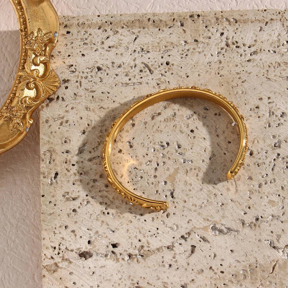 The Sun and Moon Cuff Stainless Steel Tarnish Free Bracelet - Tarot Treasures