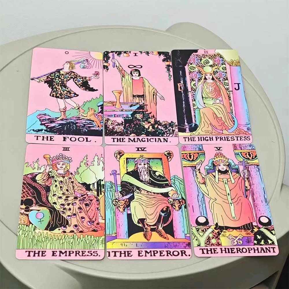 Unique Pink Classic Tarot Card Deck for Beginners - Tarot Treasures