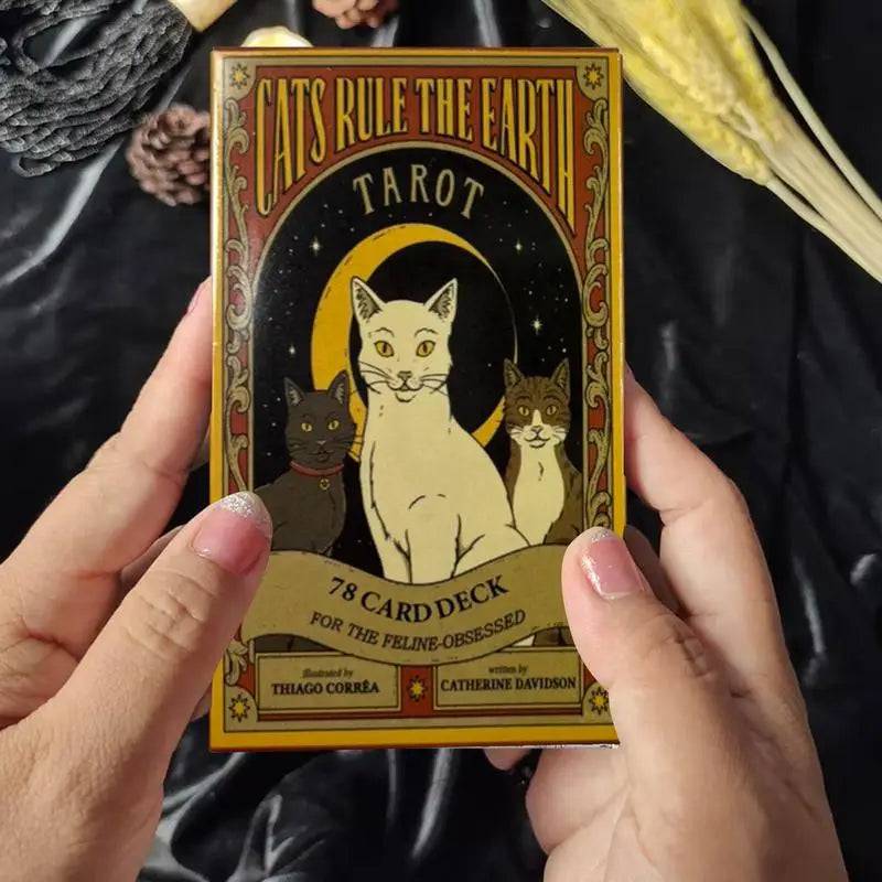 Cats Rule The Earth Tarot Deck – 78-Card Deck - Tarot Treasures