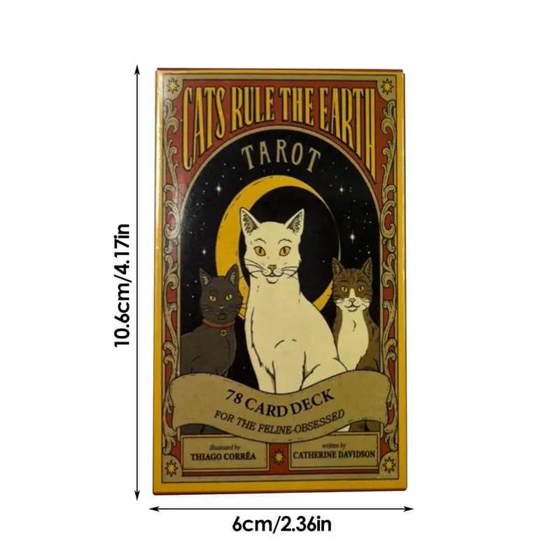 Cats Rule The Earth Tarot Deck – 78-Card Deck - Tarot Treasures