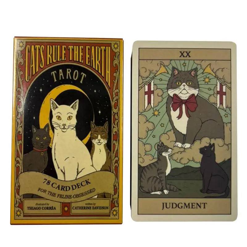 Cats Rule The Earth Tarot Deck – 78-Card Deck - Tarot Treasures
