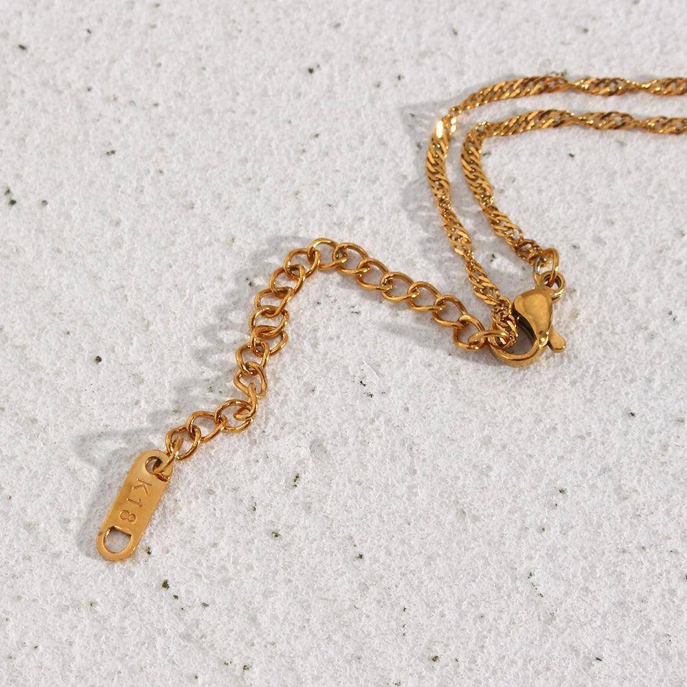 18K Gold Plated Mushroom Stainless Steel Tarnish Free Pendant Necklace - Tarot Treasures