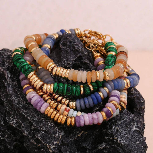 18K Gold Plated Natural Stone Tiger Eye Bracelets - Tarot Treasures