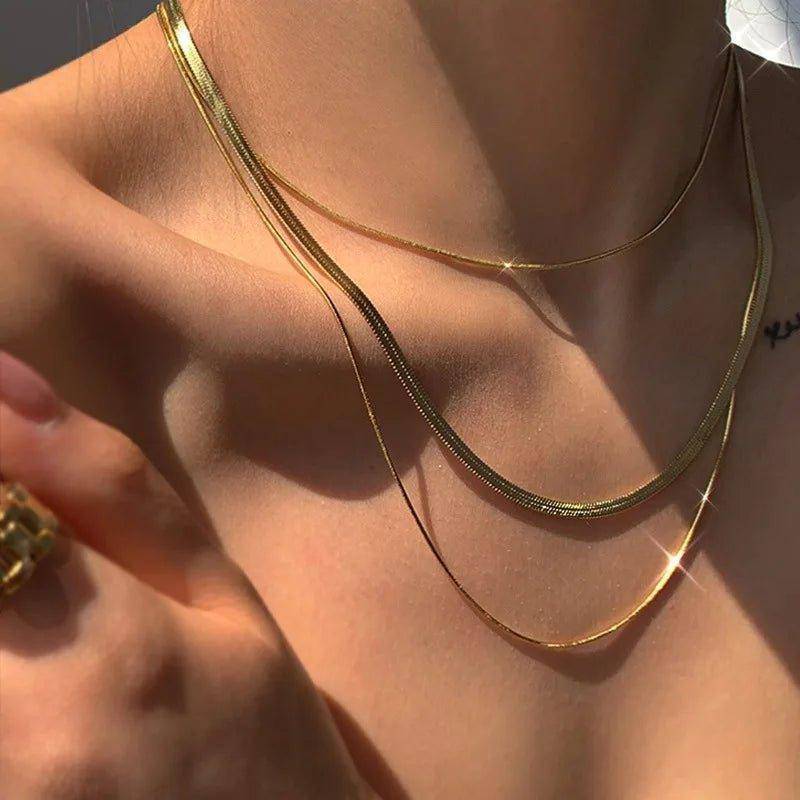 18K Gold Plated Stainless Steel Chain Necklaces - Tarot Treasures