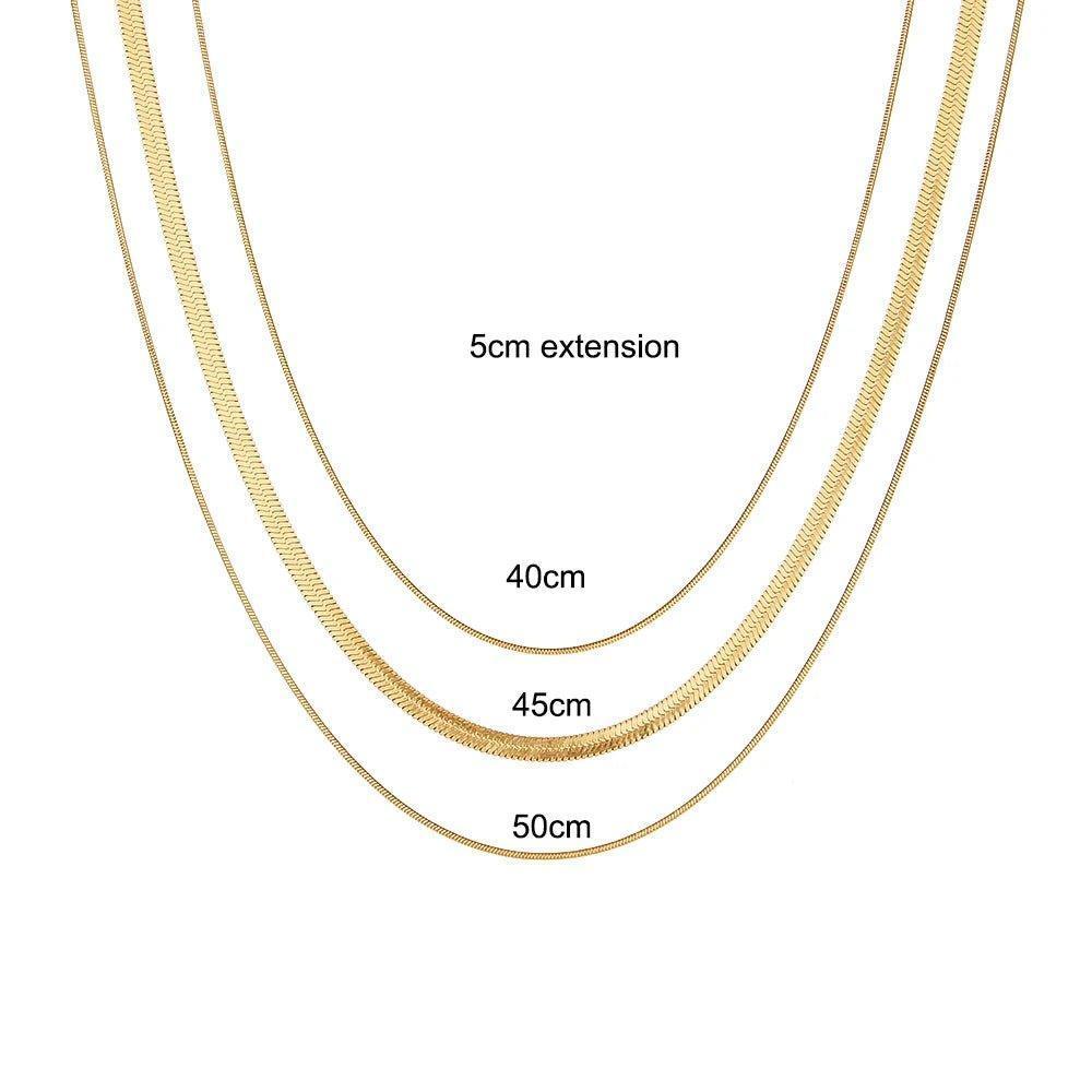 18K Gold Plated Stainless Steel Chain Necklaces - Tarot Treasures