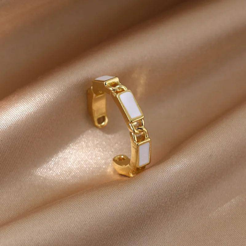 Dainty Zircon Stainless Steel Tarnish Free Ring Collection - Tarot Treasures