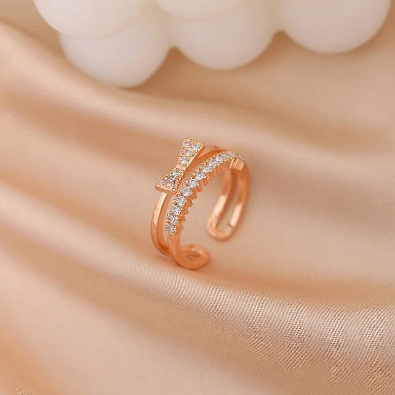 Dainty Zircon Stainless Steel Tarnish Free Ring Collection - Tarot Treasures