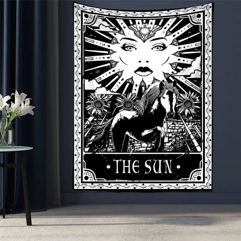 Various Gothic Tarot Card Design Tapestries One Size 75x58CM - Tarot Treasures