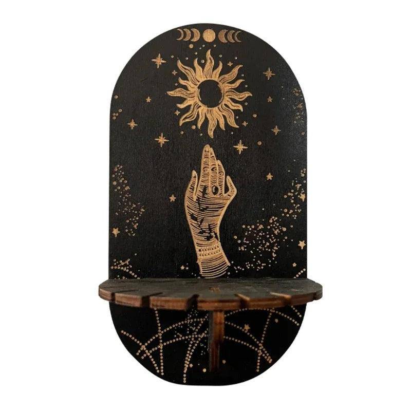 Celestial Zodiac Display Stand and Wall Shelf - Tarot Treasures