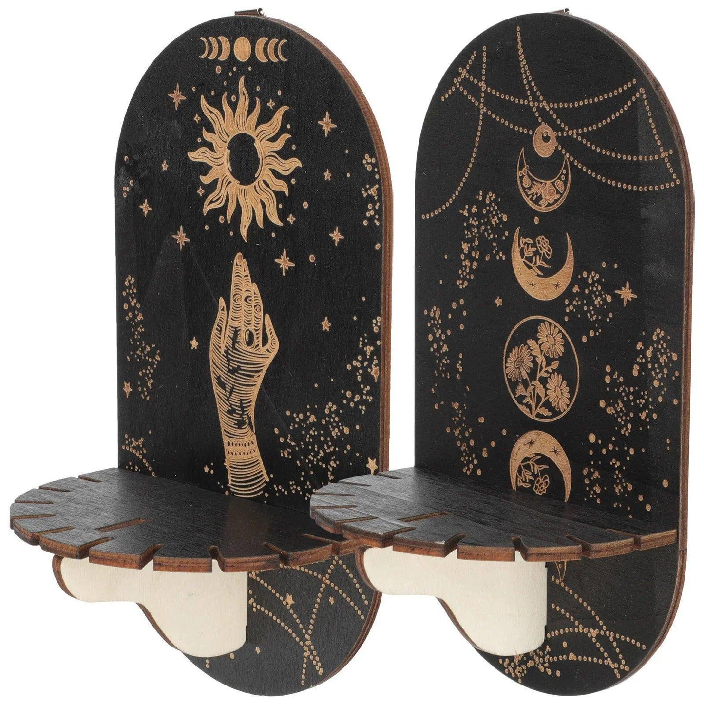 Celestial Zodiac Display Stand and Wall Shelf - Tarot Treasures