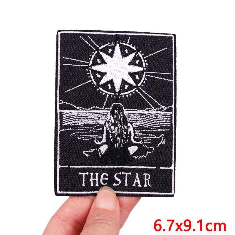 Tarot Card and More Embroidered Patches For Clothing - Tarot Treasures