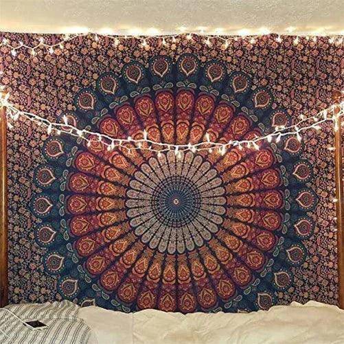 Psychedelic Mandala Tapestries in Various Styles and Sizes - Tarot Treasures