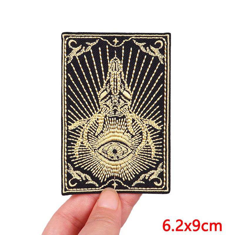 Tarot Card and More Embroidered Patches For Clothing - Tarot Treasures