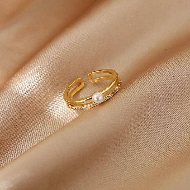 Dainty Zircon Stainless Steel Tarnish Free Ring Collection - Tarot Treasures