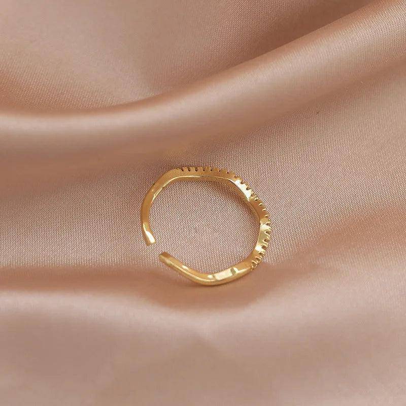 Dainty Zircon Stainless Steel Tarnish Free Ring Collection - Tarot Treasures