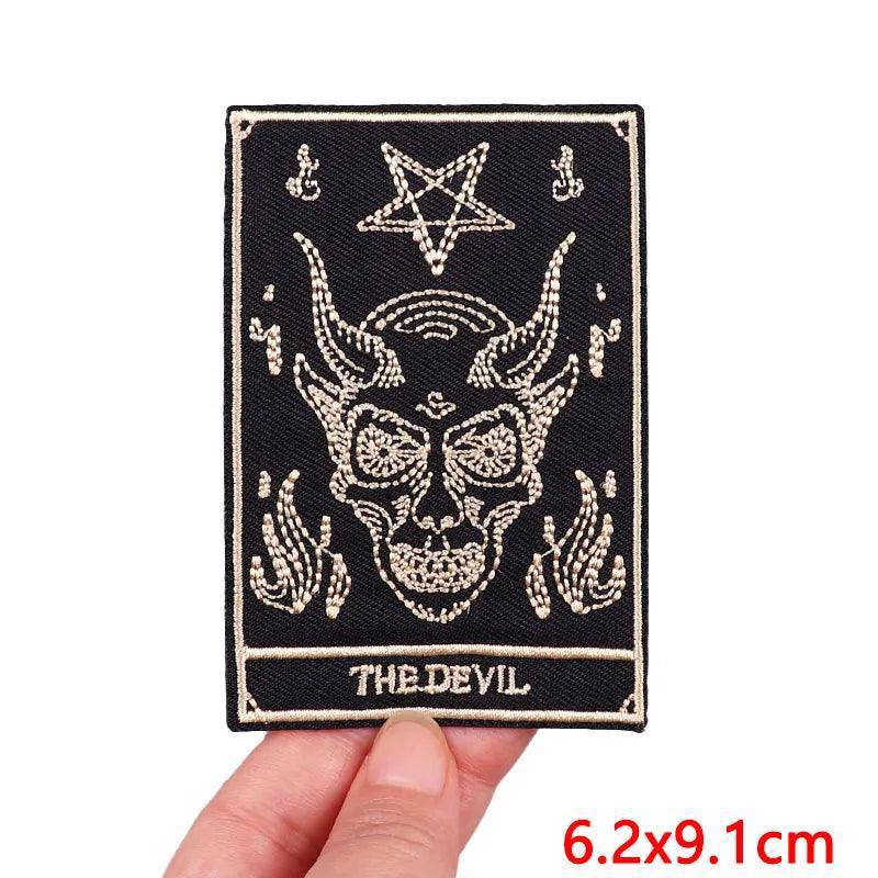 Tarot Card and More Embroidered Patches For Clothing - Tarot Treasures