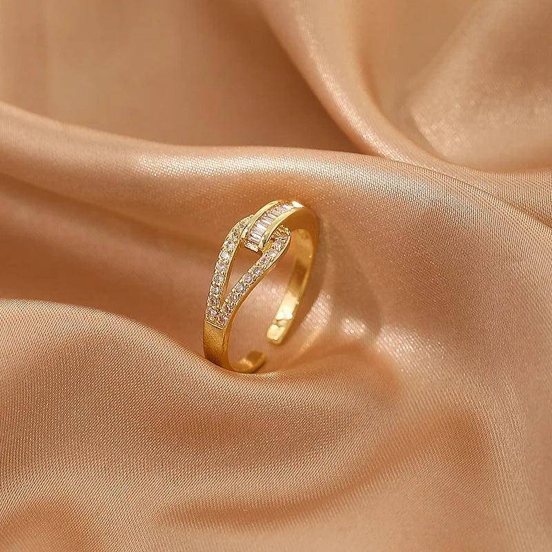 Dainty Zircon Stainless Steel Tarnish Free Ring Collection - Tarot Treasures