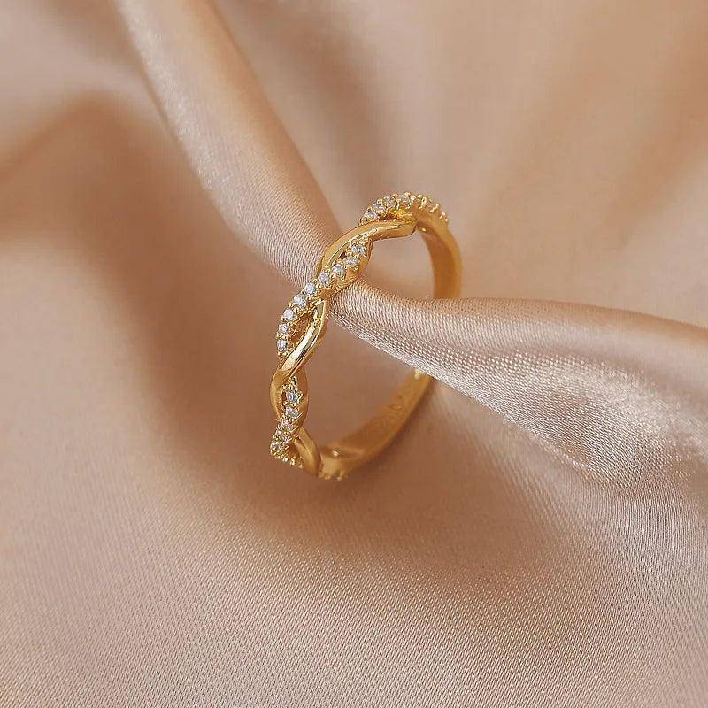 Dainty Zircon Stainless Steel Tarnish Free Ring Collection - Tarot Treasures