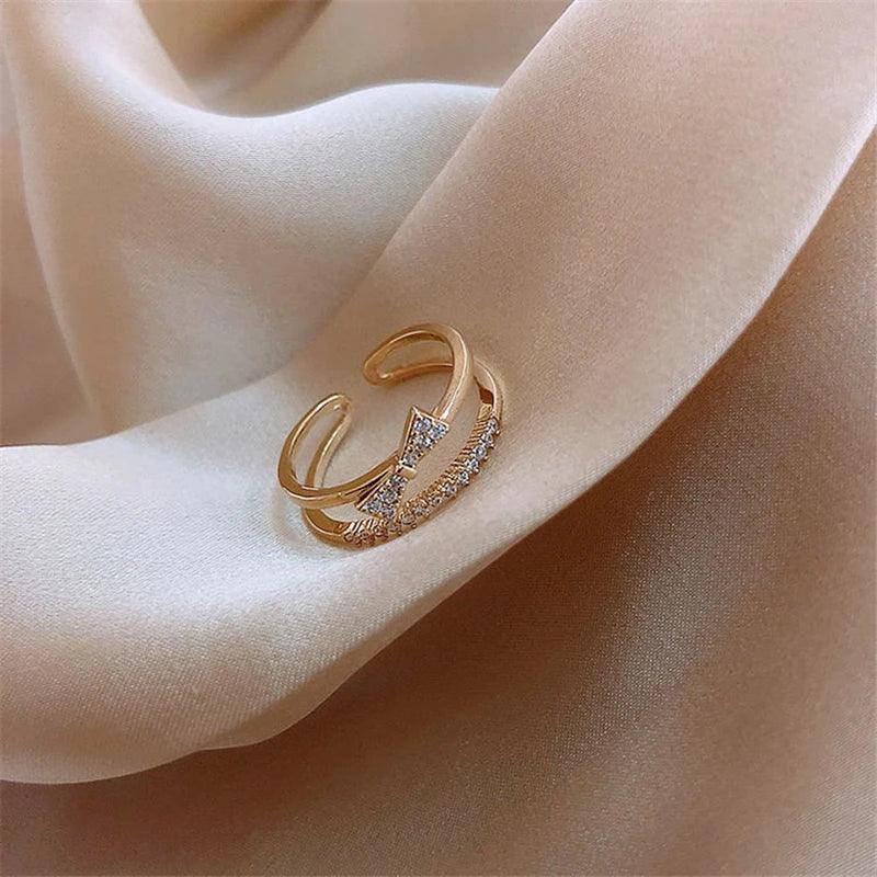 Dainty Zircon Stainless Steel Tarnish Free Ring Collection - Tarot Treasures