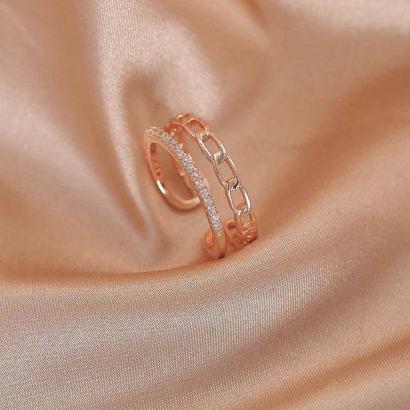 Dainty Zircon Stainless Steel Tarnish Free Ring Collection - Tarot Treasures