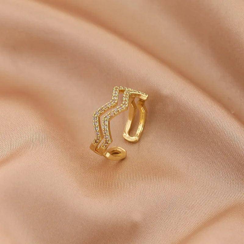 Dainty Zircon Stainless Steel Tarnish Free Ring Collection - Tarot Treasures