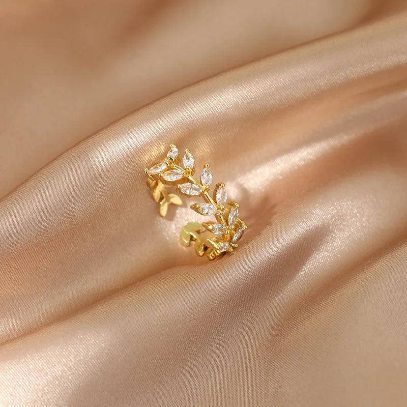 Dainty Zircon Stainless Steel Tarnish Free Ring Collection - Tarot Treasures