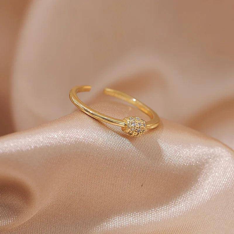 Dainty Zircon Stainless Steel Tarnish Free Ring Collection - Tarot Treasures