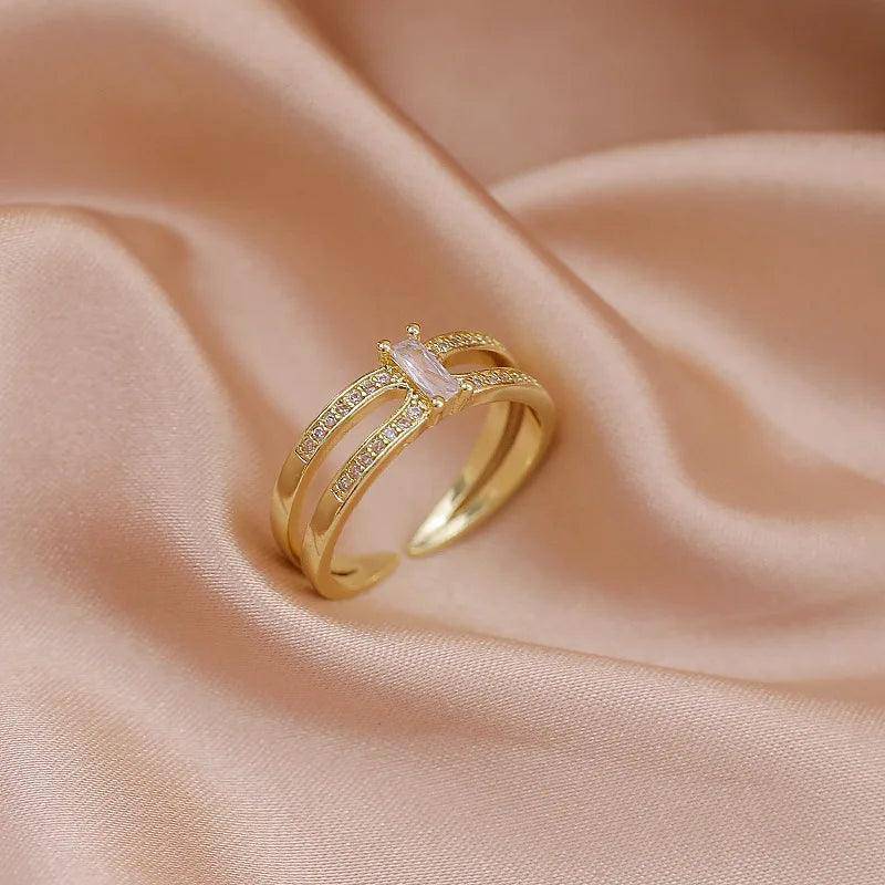 Dainty Zircon Stainless Steel Tarnish Free Ring Collection - Tarot Treasures