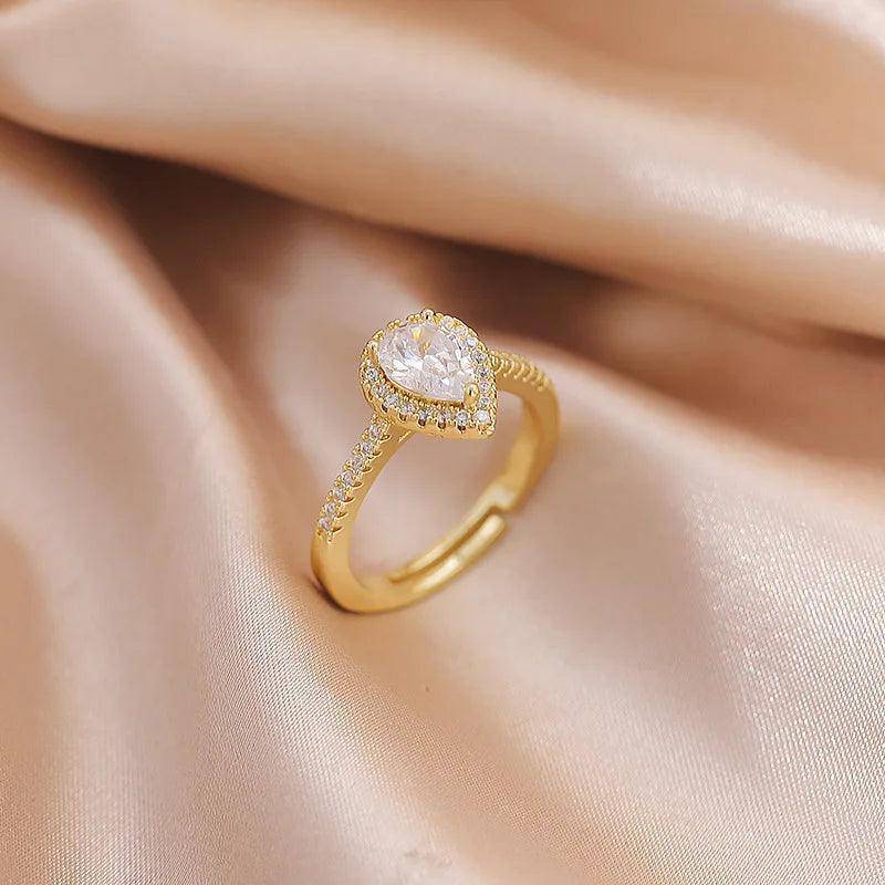Dainty Zircon Stainless Steel Tarnish Free Ring Collection - Tarot Treasures