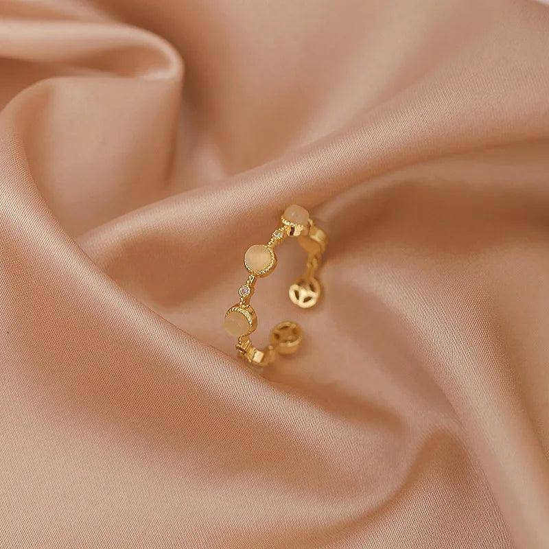 Dainty Zircon Stainless Steel Tarnish Free Ring Collection - Tarot Treasures