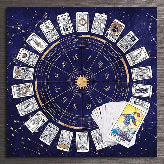 Astrology Chart Table and Altar Cloth - Tarot Treasures