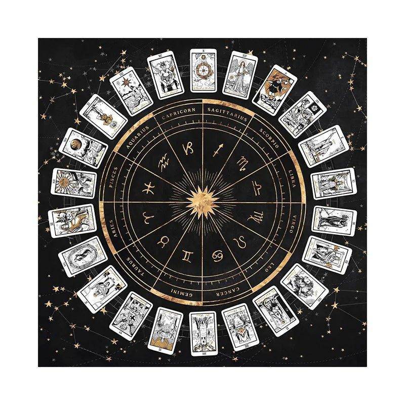 Astrology Chart Table and Altar Cloth - Tarot Treasures