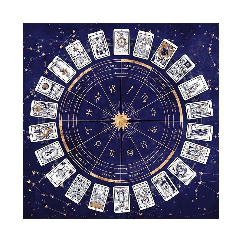 Astrology Chart Table and Altar Cloth - Tarot Treasures