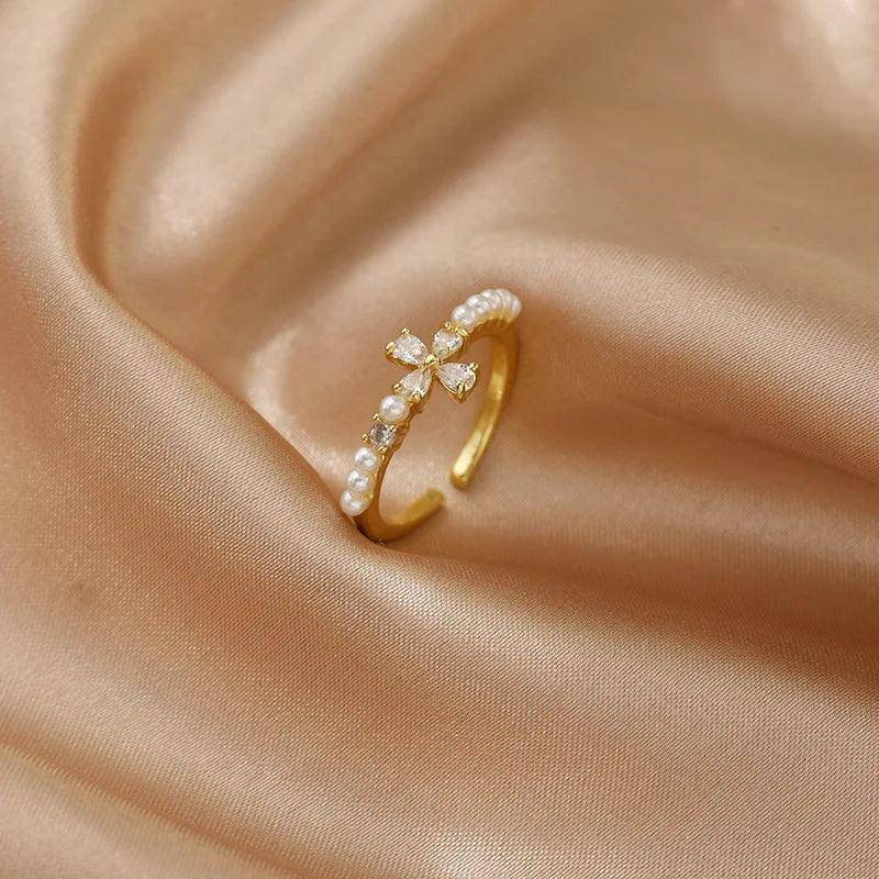 Dainty Zircon Stainless Steel Tarnish Free Ring Collection - Tarot Treasures