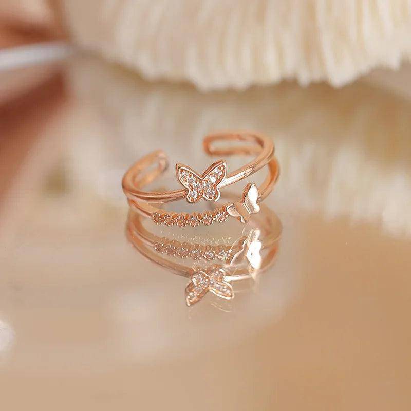 Dainty Zircon Stainless Steel Tarnish Free Ring Collection - Tarot Treasures