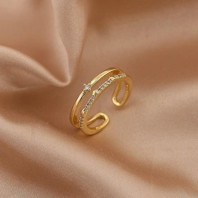 Dainty Zircon Stainless Steel Tarnish Free Ring Collection - Tarot Treasures