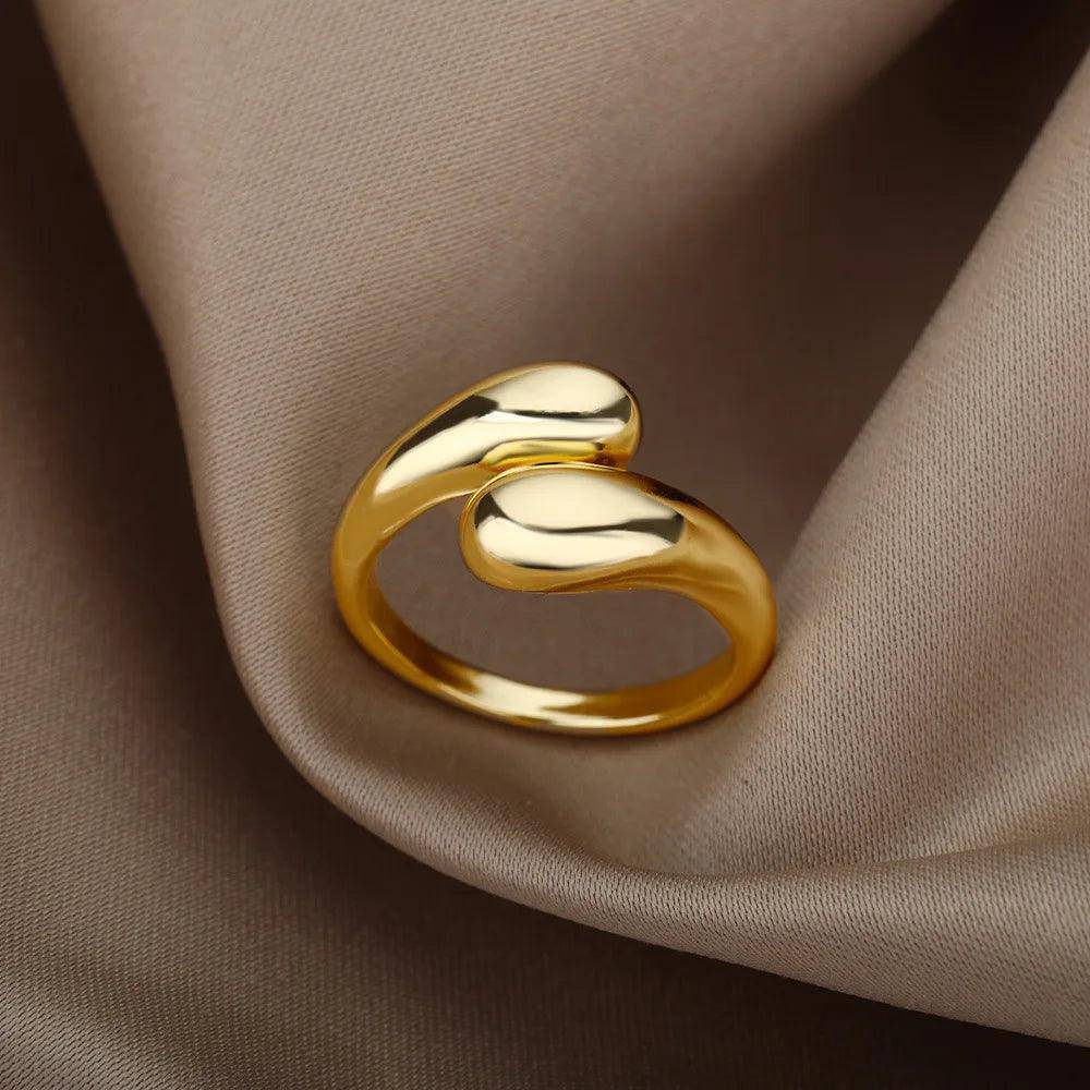Double End Stainless Steel Tarnish Free Ring - Tarot Treasures