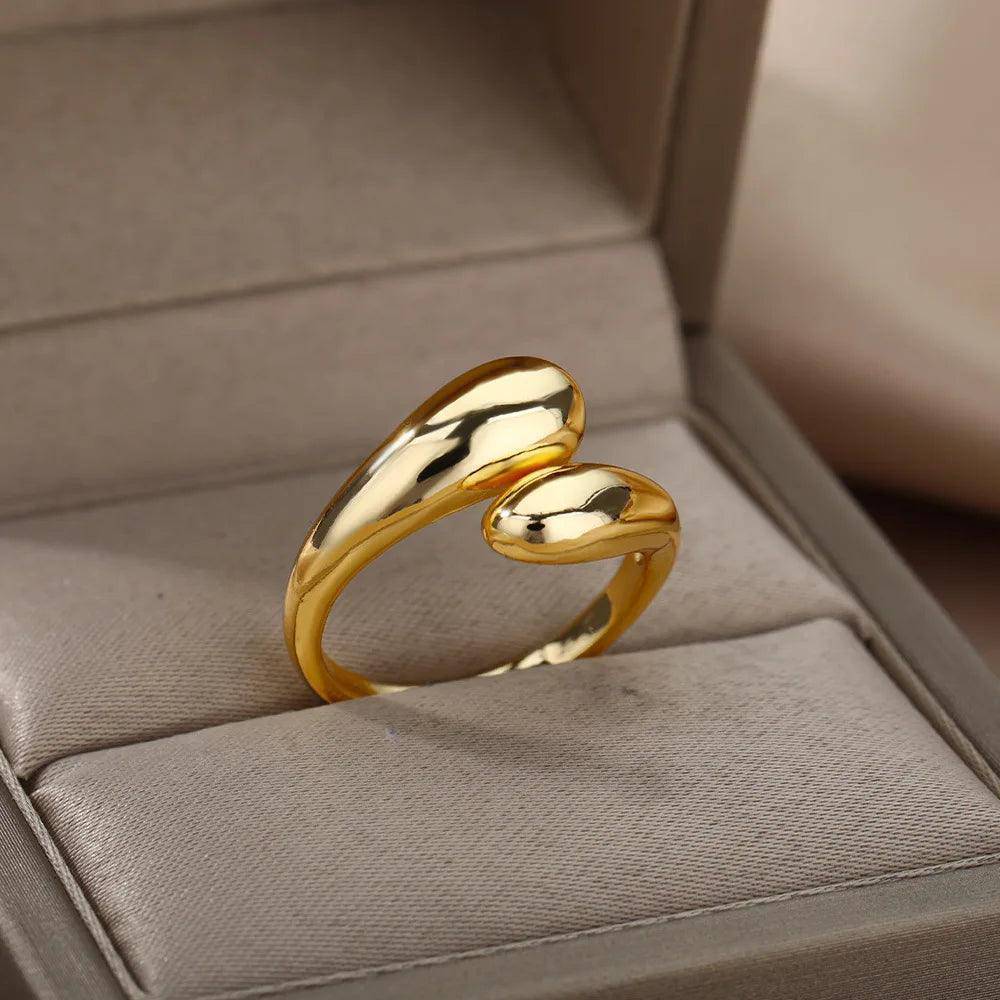 Double End Stainless Steel Tarnish Free Ring - Tarot Treasures