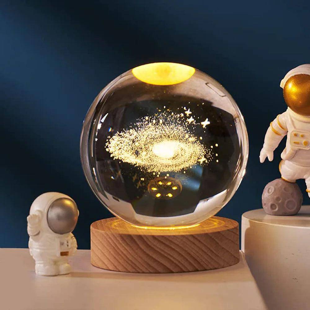 Milky Way Crystal Ball USB LED Night Light - Tarot Treasures